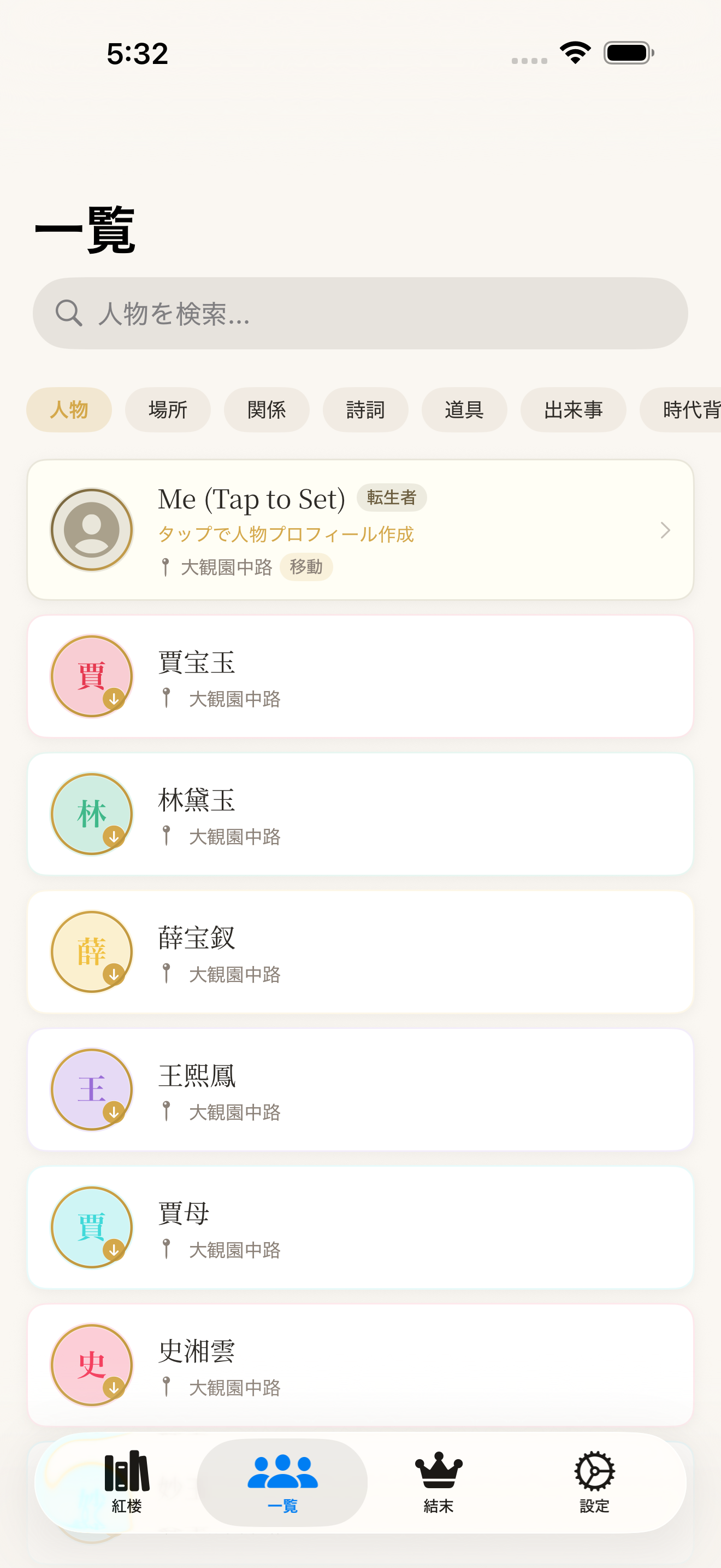 角色圖鑑
