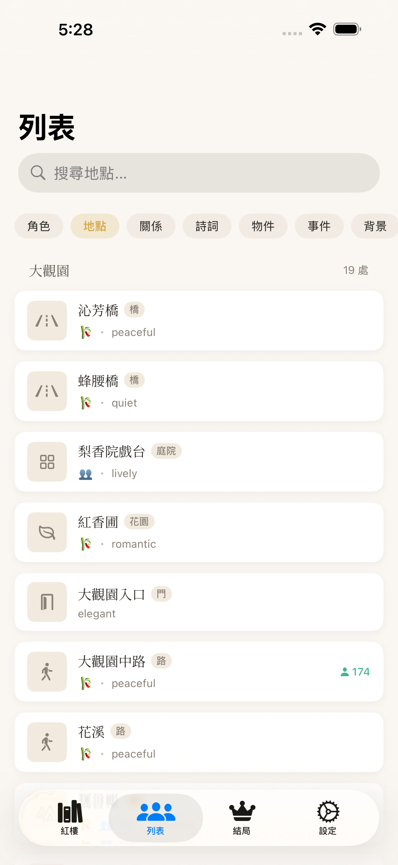 角色細節